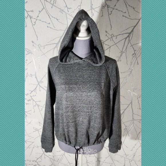Aritzia Tops - Wilfred Free Heathered Gray Boxy Fit Pullover Hoodie w/ Drawstring Hem